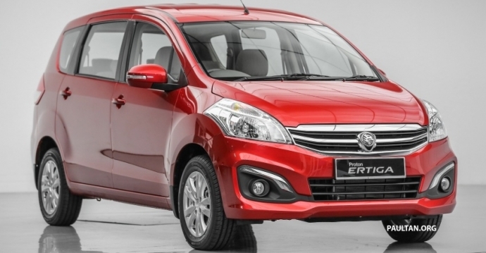 เผยคู่แฝด Proton Ertiga อเนกประสงค์ 7 ที่นั่ง เปิดตัวแดนเสือเหลือง