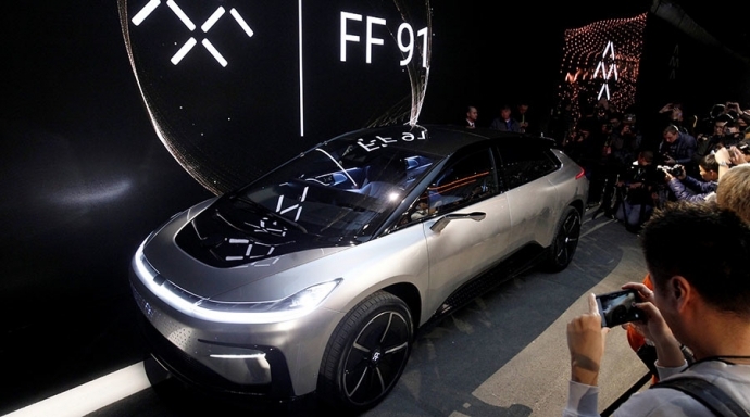 จ๋อยกลางอากาศ เมื่อ FF 91 รถไฟฟ้ารุ่นแรกของ Faraday Future งอแงกลางเวที CES 2017