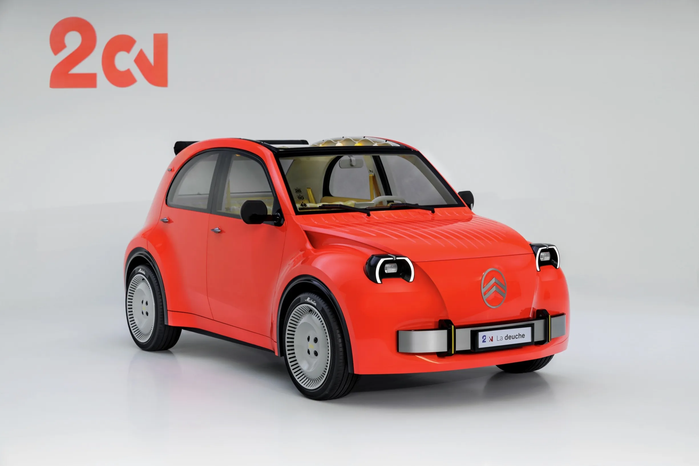 ตำนานสายประหยัด Citroen 2CV Concept รถไฟฟ้าเรโทรไซส์มินิ ราคาจับต้องได้เตรียมขายจริงปี 2028